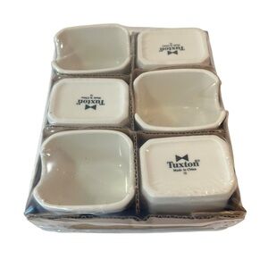 Tuxton Sugar Packet Holders Lot of 6 Cream Colored New